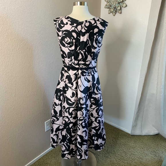 Taylor Blush Pink And Black Size 6 Dress - Picture 2 of 8